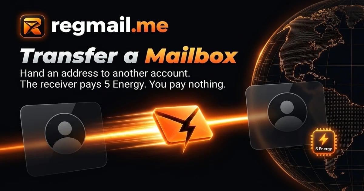 RegMail.me: hộp thư giờ có thể mua thêm, tặng và chuyển